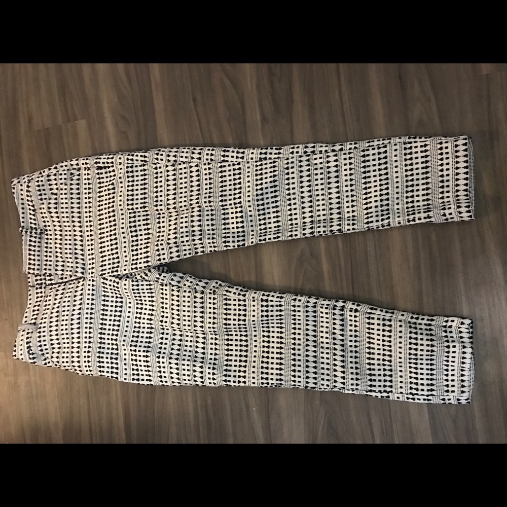 Linen patterned pants